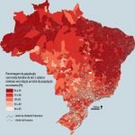 PORCENTAGEM DA POPULAÇÃO COM RENDA FAMILIAR DE ATÉ 3 SALÁRIOS MÍNIMOS POR COMARCA