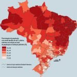 PORCENTAGEM DA POPULAÇÃO COM RENDA FAMILIAR DE ATÉ 3 SALÁRIOS MÍNIMOS POR SEÇÃO E SUBSEÇÃO JUDICIÁRIA FEDERAL