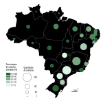 QUANTIDADE TOTAL E PORCENTAGEM DE COMARCAS ATENDIDAS PELAS DEFENSORIAS PÚBLICAS DOS ESTADOS E DISTRITO FEDERAL