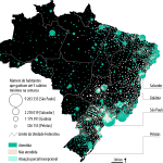 POPULAÇÃO COM RENDA DE ATÉ TRÊS SALÁRIOS MÍNIMOS POR COMARCA E COBERTURA DE ATENDIMENTO DAS DPEs e DPDF
