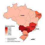 RAZÃO ENTRE POPULAÇÃO E DEFENSORES(AS) PÚBLICOS(AS) FEDERAIS